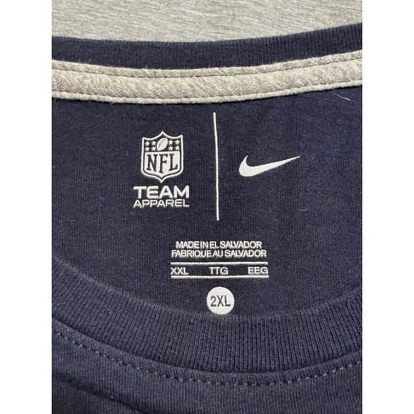 Nike NFL Chicago Bears Da Bears Long Sleeve Shirt Navy Mens 2XL - Picture 3 of 7